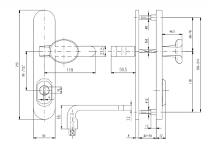 Bezpečnostné kovanie ROSTEX BK RX 1-50 SOLID 3. tr. (NEREZ MAT)