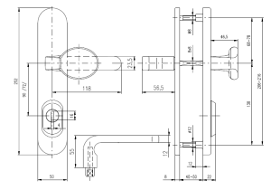 Bezpečnostné kovanie ROSTEX BK RX 4-50 SOLID 3. tr. (NEREZ MAT)