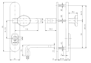 Bezpečnostné kovanie ROSTEX BK RX 4-50 SOLID 4. tr. (NEREZ MAT)