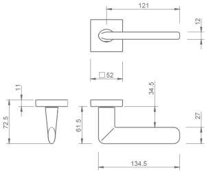 Dverové kovanie MP Eliptica-HR 3098Q (T - Titan)