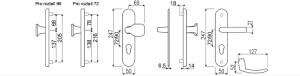 Bezpečnostné kovanie RICHTER RC101PZ.TB2 (F1)