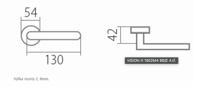 Dverové kovanie TWIN VISION C 1802 FL (CM)