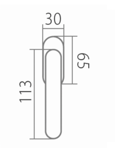 Okenné kovanie TWIN PRAHA P9031 RO/ABR ľavá 4 pol. 45mm