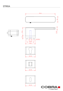 Dverné kovanie COBRA STRIGA-S (čierna)