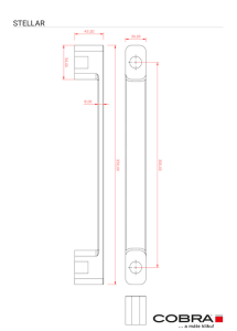 Dverné madlo COBRA STELLAR 350 (TITAN) - KUS
