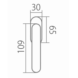 VÝPREDAJ Okenné kovanie TWIN ELEGANT BA 1225 RO (A - mosadz leštená)