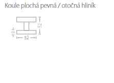 Guľa ku kovaniu ACT trojhran závit (F4)