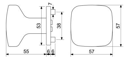 Dverné gule Richter RK.KNOB.C26.BARI (NIMAT)