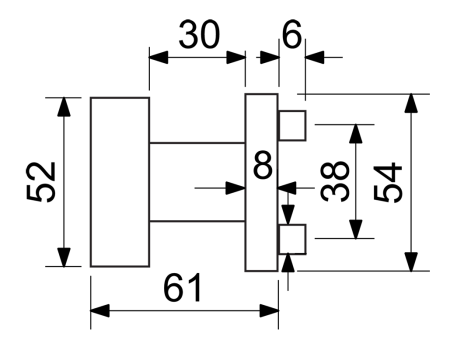 Dverné gule Richter RK.KNOB.03 (N)