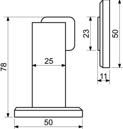 Magnetická dverná zarážka RICHTER RK.ZAR.008 (N)