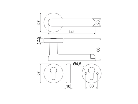 Chytrá kľučka Richter Slovak Smart Touch Handle H.03. (NIMAT)