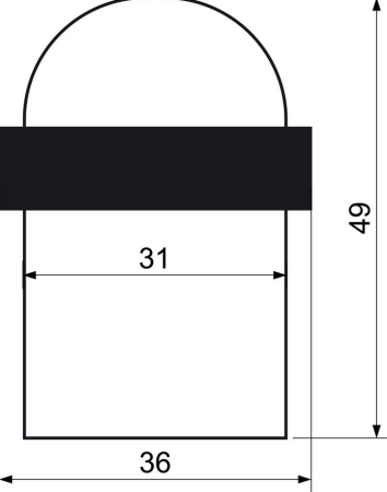 Dverná zarážka RICHTER RK.ZAR.025.N