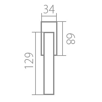 Okenné kovanie TWIN VISTA P639 HR RO/CM ľavá 4 pol. 45mm (chróm mat)